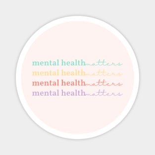 Mental Health Matters | Quote Peach Candy | Aesthetic Magnet